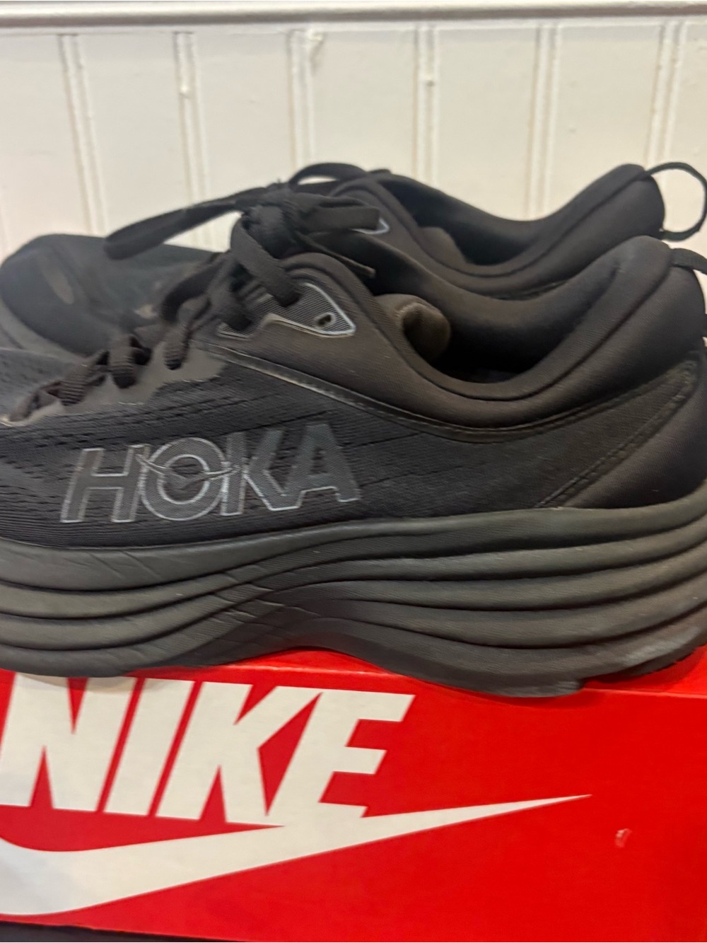 Women's HOKA All Black Bondi 8
Running Shoes Size 9B